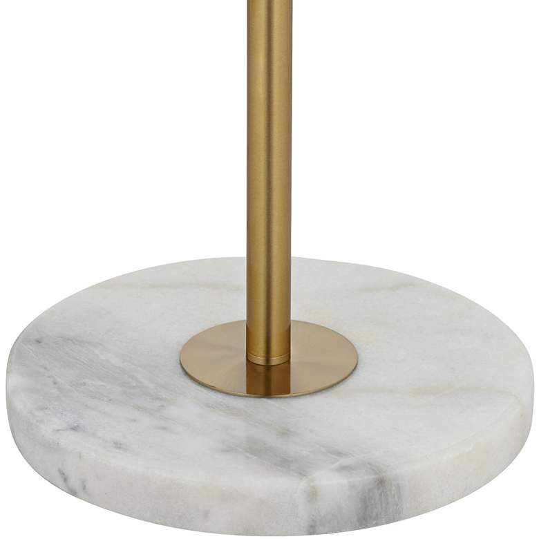 Image 4 Pacific Coast Westford 68" Brass and White Glass Downbridge Floor Lamp more views