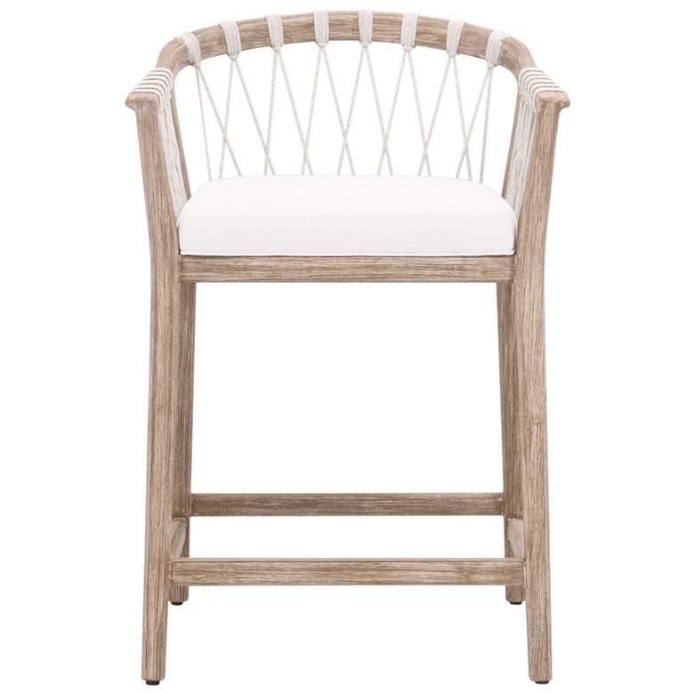 Image 1 Pacific Counter Stool, White Speckle Flat Rope, LiveSmart Peyton-Pearl
