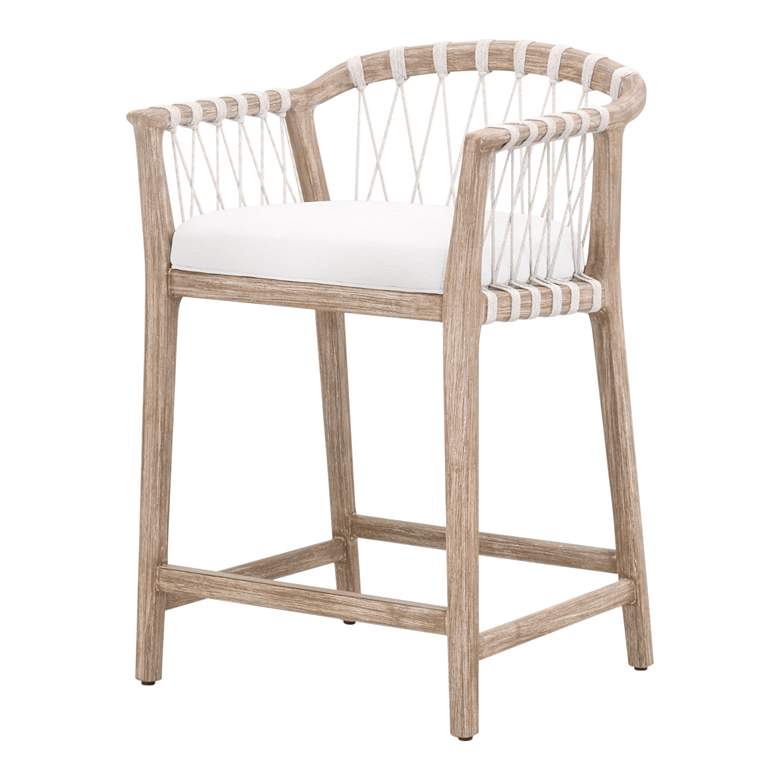 Image 2 Pacific Counter Stool, White Speckle Flat Rope, LiveSmart Peyton-Pearl more views