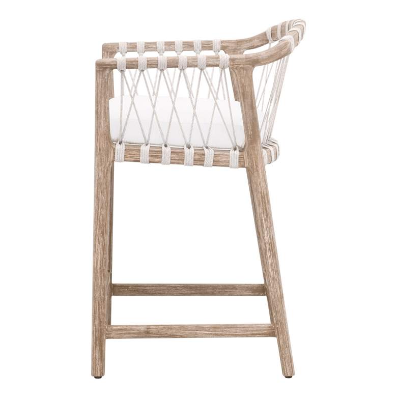 Image 3 Pacific Counter Stool, White Speckle Flat Rope, LiveSmart Peyton-Pearl more views