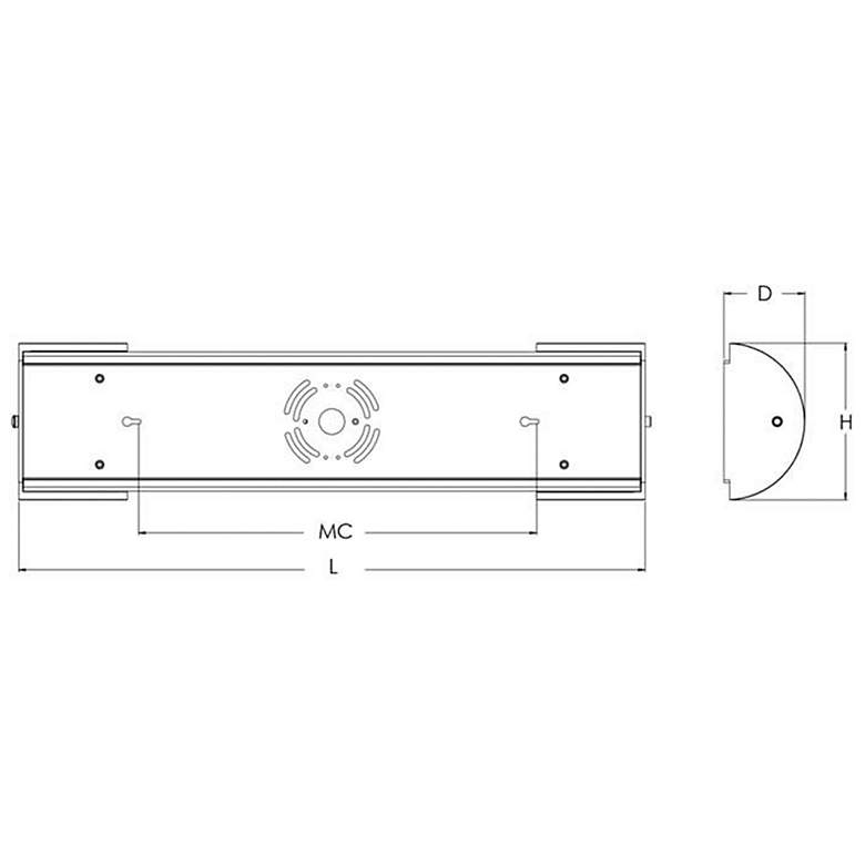 Image 4 Pacific LED Linear Vanity - 24" - Satin Nickel more views