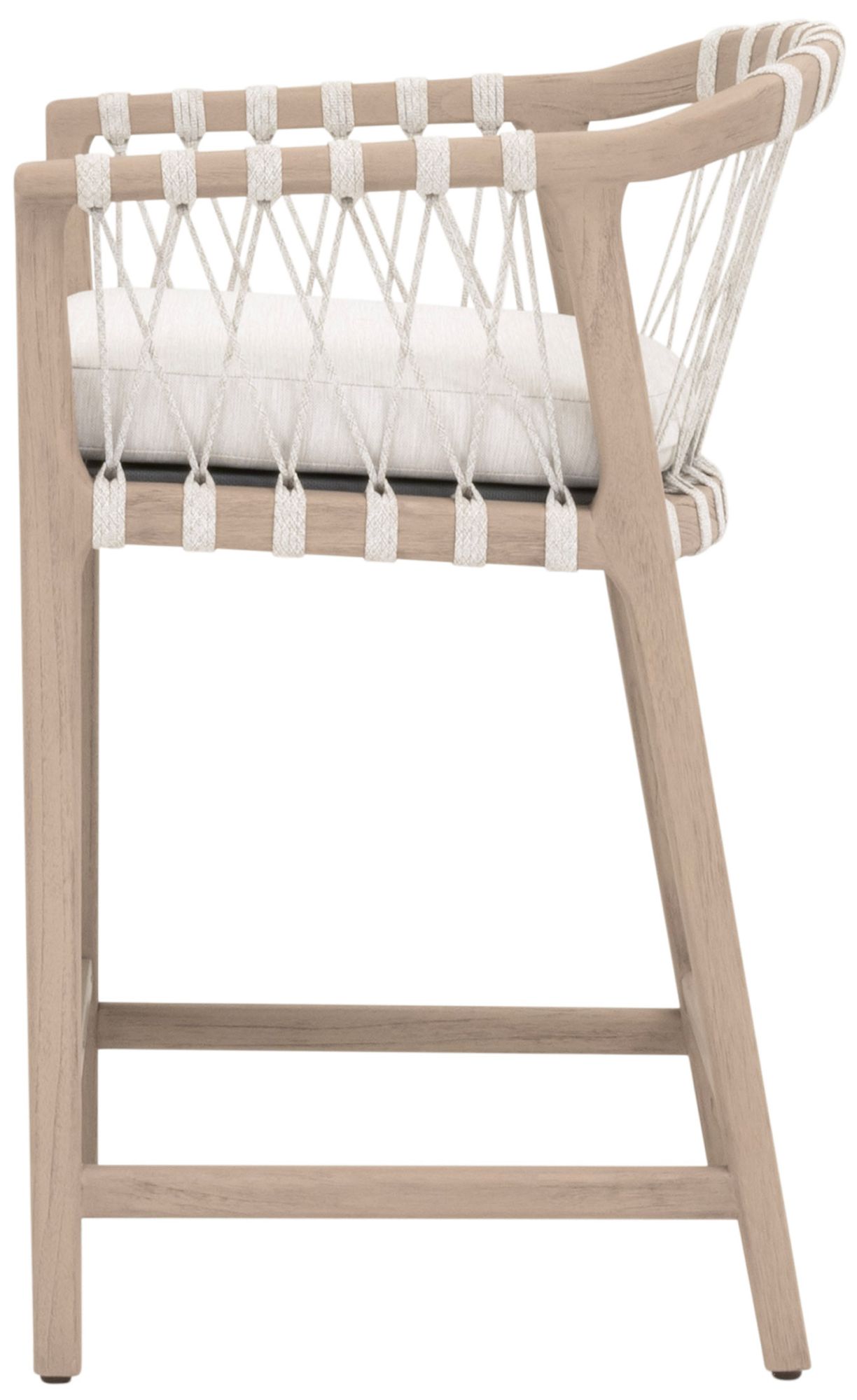 Image 3 Pacific Outdoor Counter Stool, White Speckle Flat Rope more views