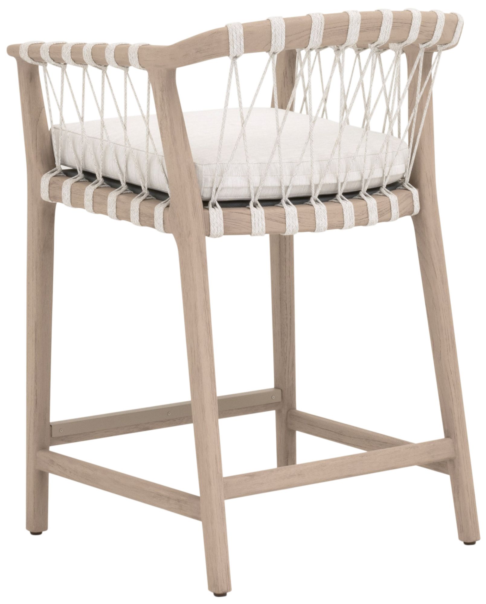 Image 4 Pacific Outdoor Counter Stool, White Speckle Flat Rope more views