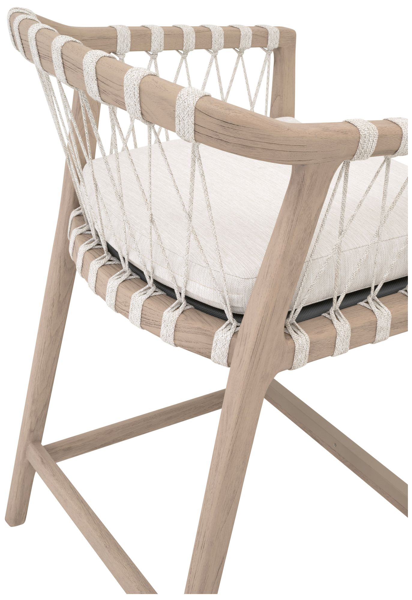 Image 6 Pacific Outdoor Counter Stool, White Speckle Flat Rope more views