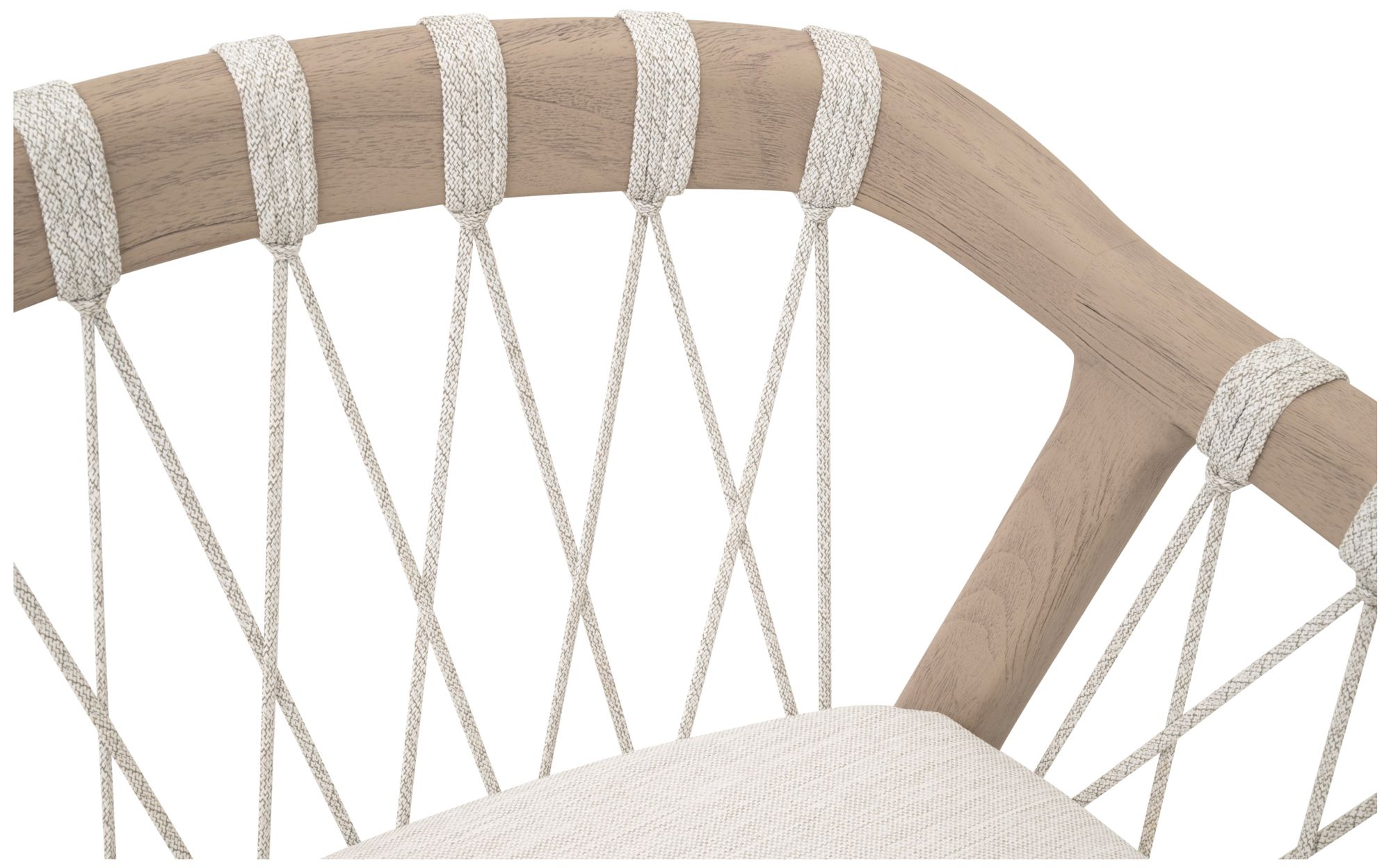 Image 7 Pacific Outdoor Counter Stool, White Speckle Flat Rope more views