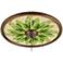 Pacific Palm 24" Wide Bronze 4" Opening Medallion