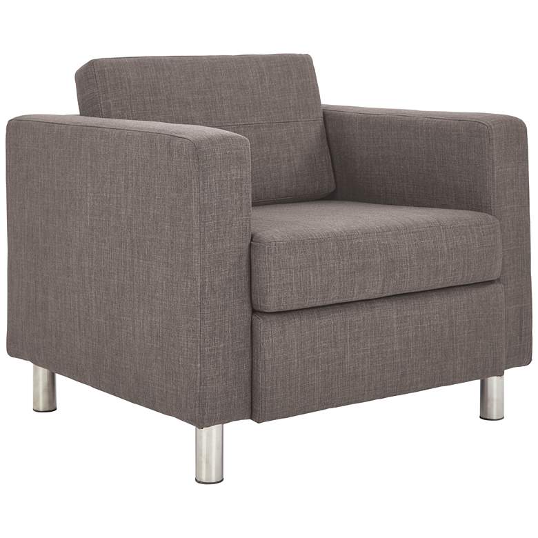 Image 2 Pacific Solid Cement Fabric Armchair