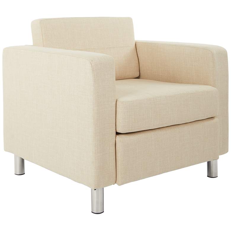 Image 1 Pacific Solid Cream Fabric Armchair