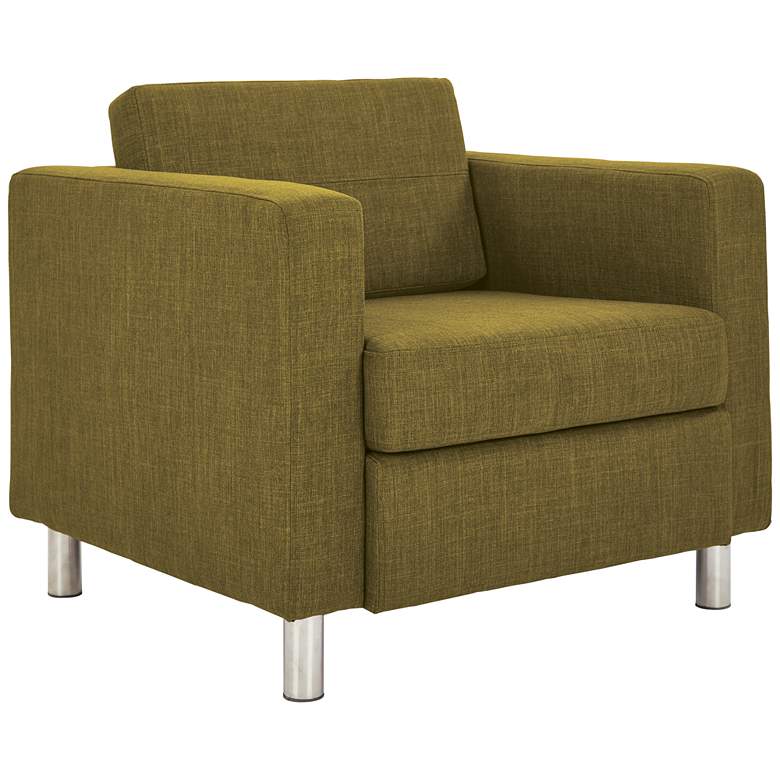 Image 2 Pacific Solid Green Fabric Armchair