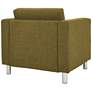 Pacific Solid Green Fabric Armchair