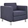 Pacific Solid Navy Fabric Armchair