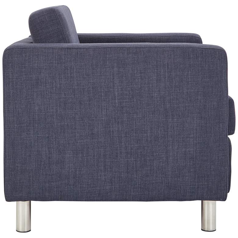 Image 6 Pacific Solid Navy Fabric Armchair more views