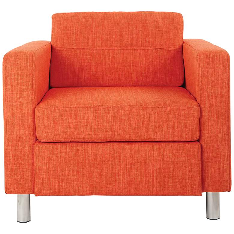 Image 5 Pacific Solid Tangerine Fabric Armchair more views