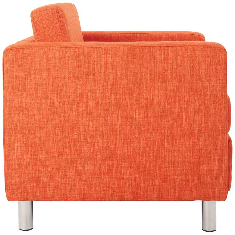 Image 6 Pacific Solid Tangerine Fabric Armchair more views