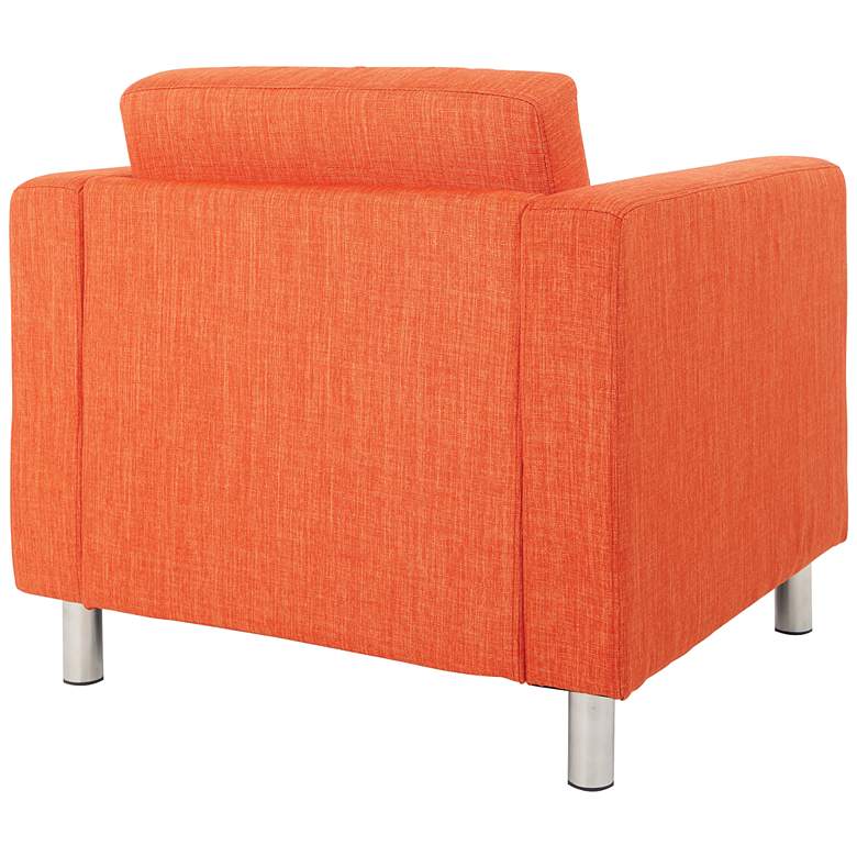 Image 7 Pacific Solid Tangerine Fabric Armchair more views
