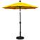 Pacific Trails 7 1/2-Foot Sunflower Yellow Round Market Umbrella
