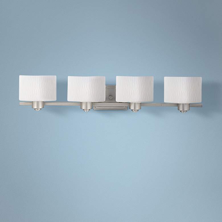 Image 1 Pacifica Collection 33 1/2 inch Wide Four Light Bathroom Fixture