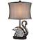 Pacifica Swan Silver Table Lamp