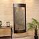 Pacifica Waters 69"H Bronze and Green Stone Wall Fountain