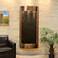 Pacifica Waters 69"H Copper and Black Stone Wall Fountain