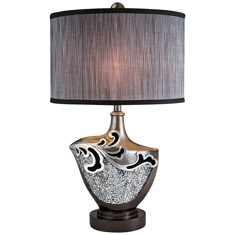 Image 1 Pacifica Wave Silver Table Lamp
