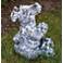 Paddy the Peaceful Dragon 16"H Relic Mocha Outdoor Statue