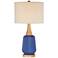 Padre Blue Mid-Century Ceramic Table Lamp