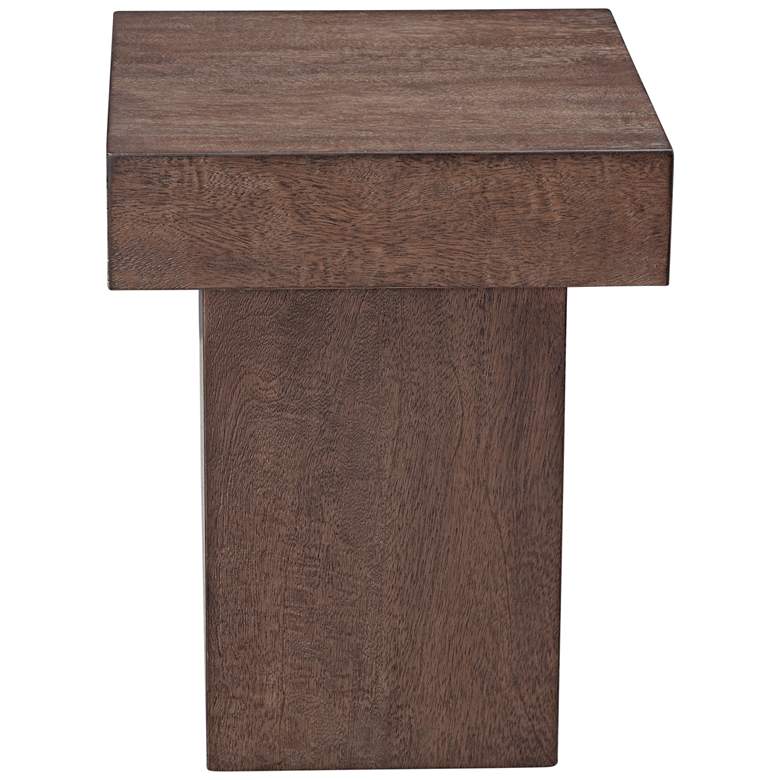 Image 1 Padula 18" High Dark Brown Square End Table