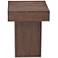 Padula 18" High Dark Brown Square End Table