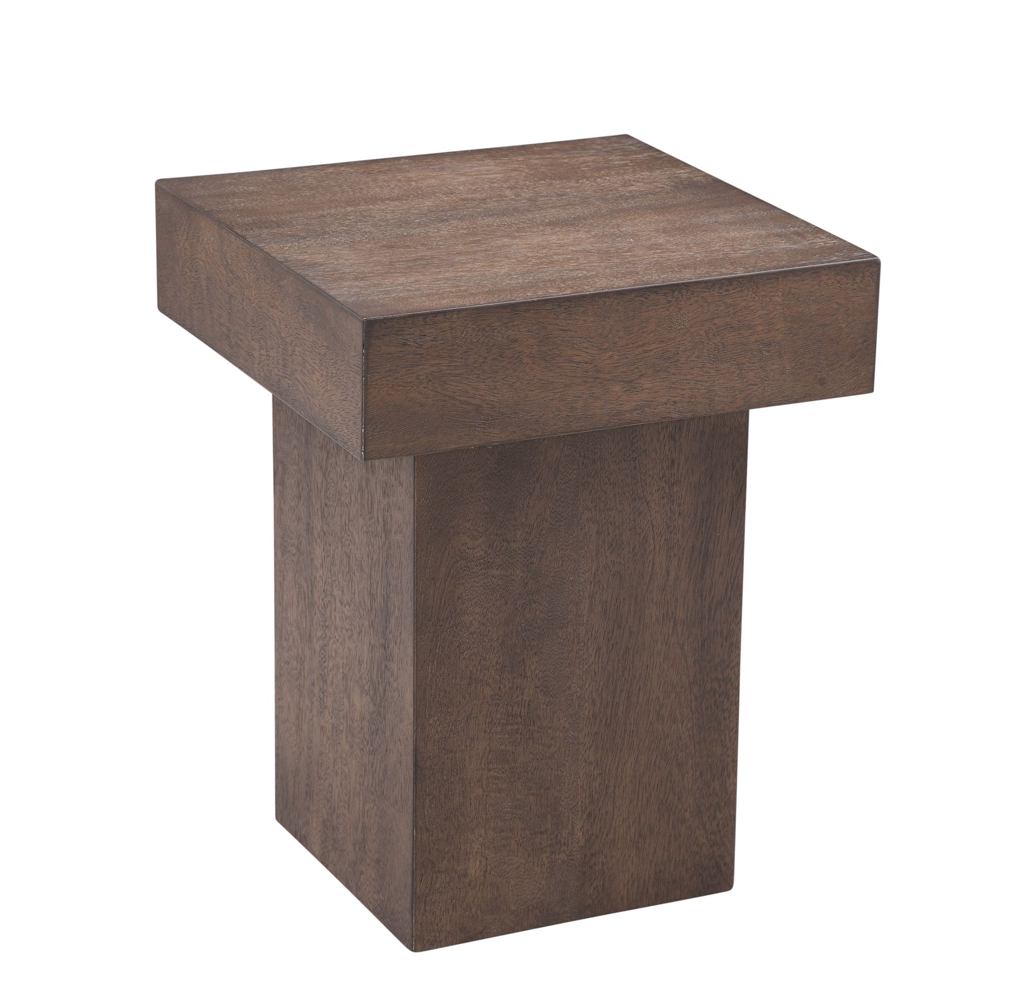 Image 2 Padula 18" High Dark Brown Square End Table more views