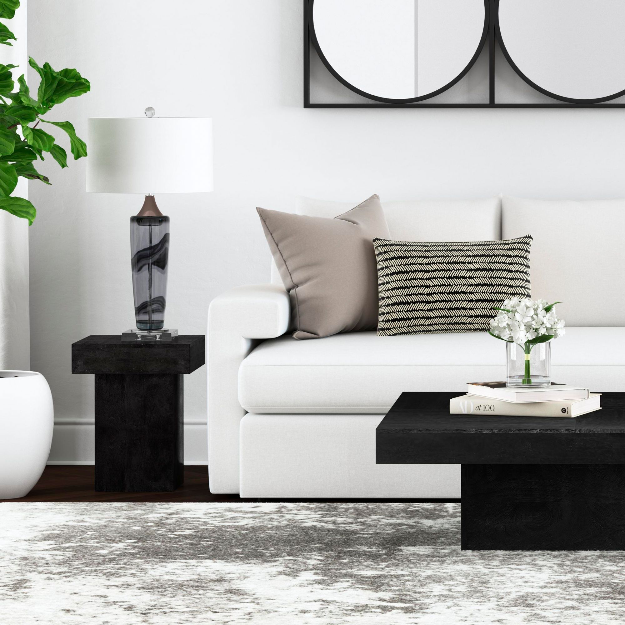 Image 5 Padula 18" High Dusty Black Small Square End Table more views