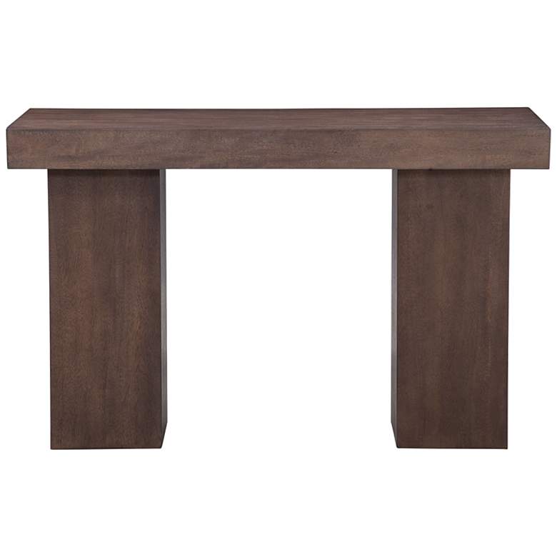 Image 1 Padula 48" Wide Dark Brown Mango Wood Console Table
