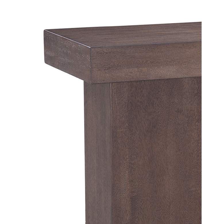 Image 3 Padula 48" Wide Dark Brown Mango Wood Console Table more views