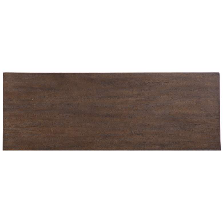 Image 5 Padula 48" Wide Dark Brown Mango Wood Console Table more views