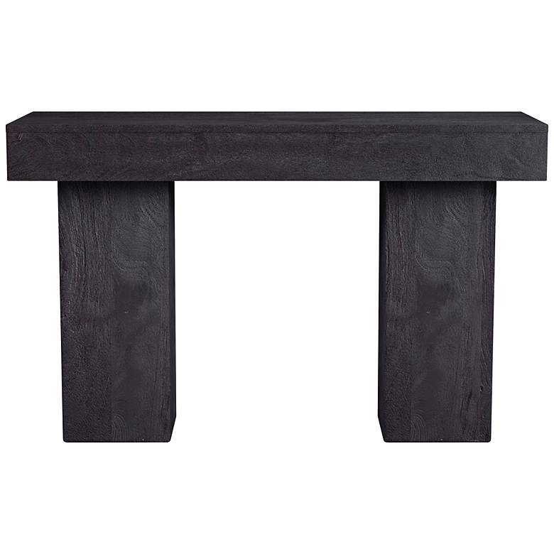 Image 3 Padula 48" Wide Matte Black Wood Rectangular Console Table
