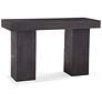 7_Padula 48" Wide Matte Black Wood Rectangular Console Table more views