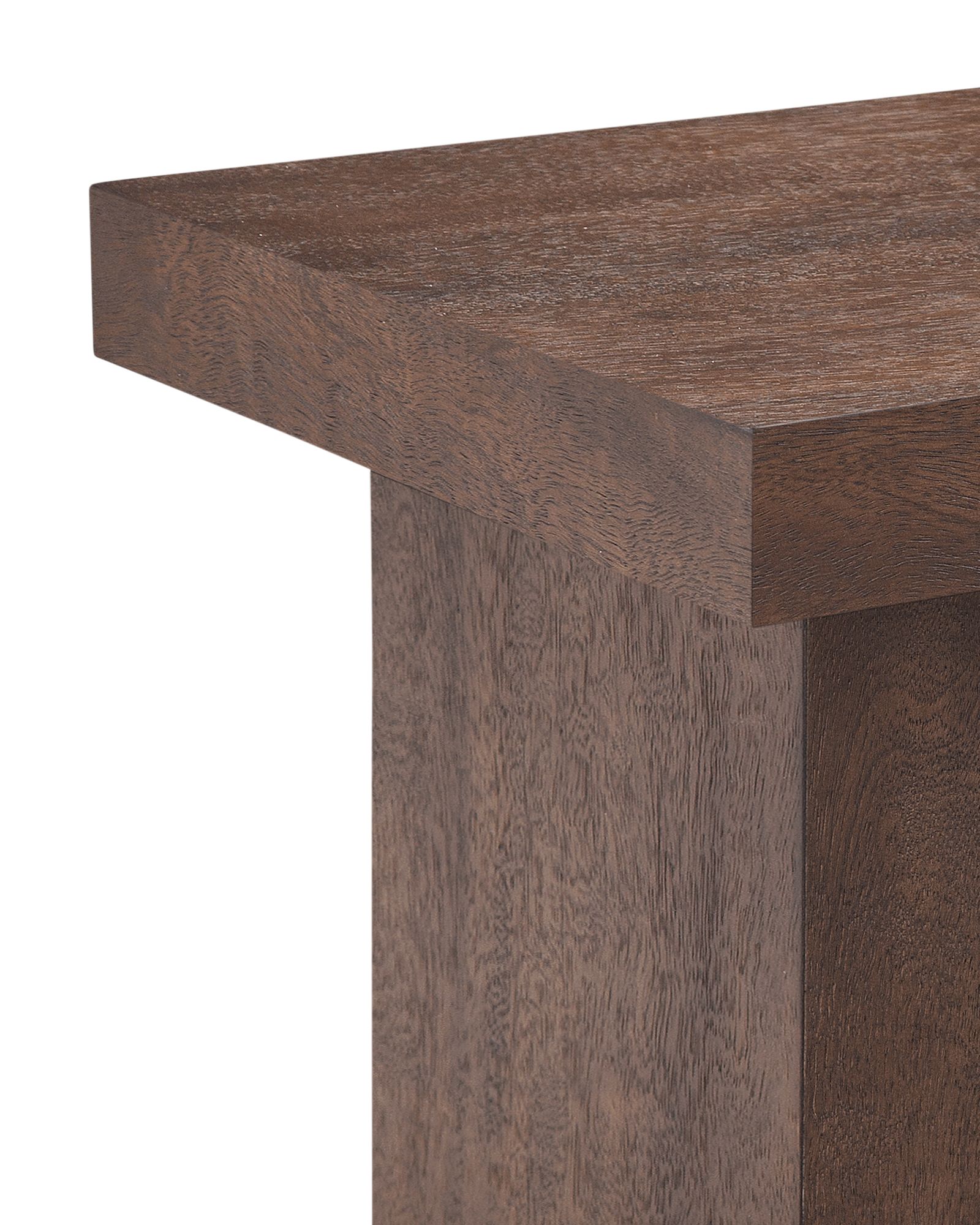 Image 3 Padula Brown Oak Large End Table more views