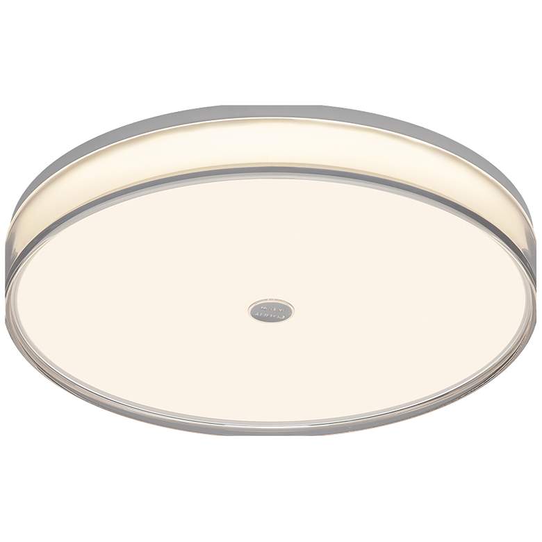 Image 1 PageOne Lighting Jelly 17.7" Matte White LED Flush Mount
