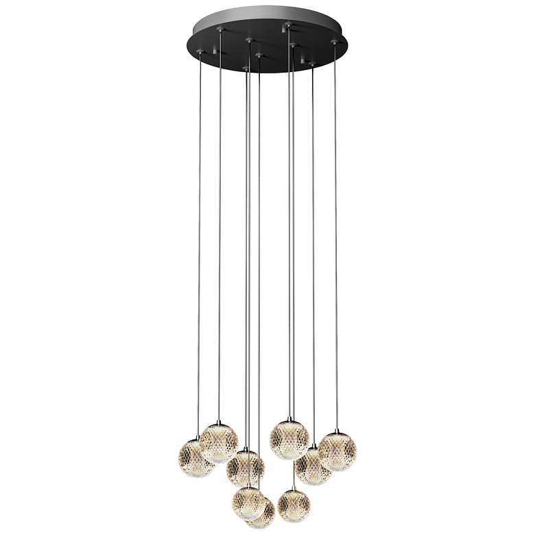 Image 1 PageOne Lighting Meissa 15.7 Inch LED 9-Head Height Adjustable Chandelier