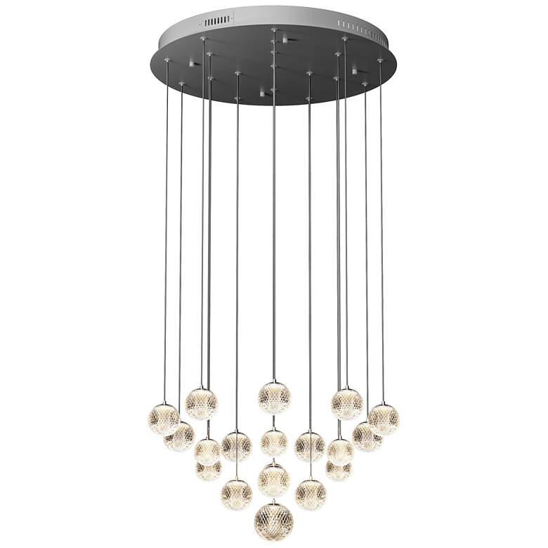 Image 1 PageOne Lighting Meissa 29.5 Inch LED 19-Head Height Adjustable Chandelier