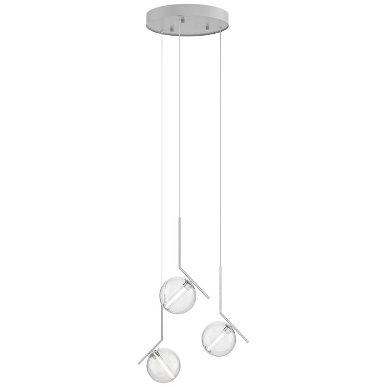 Image 1 PageOne Lighting Vetri 13.8 Inch LED Clear Shade 3-Head Pendant