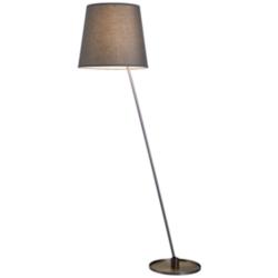 PageOne Mika 61 1/2&quot; Deep Taupe Grayish Green Modern LED Floor Lamp