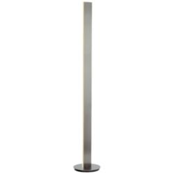 PageOne Prometheus 59 3/4&quot; High Brushed Aluminum Modern LED Floor Lamp