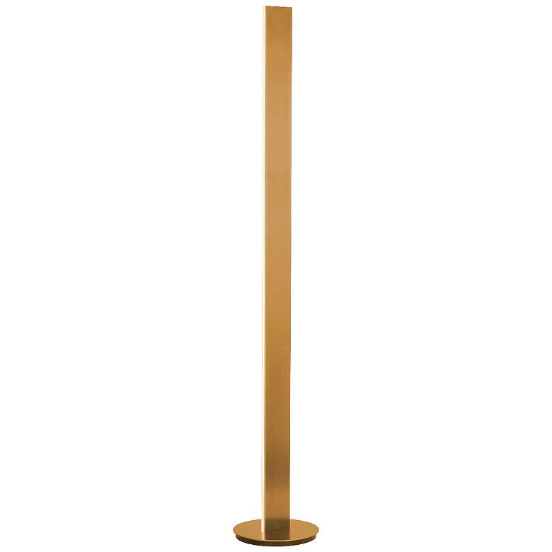 Image 1 PageOne Prometheus 59 3/4" High Brushed Gold Modern LED Floor Lamp