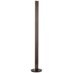 PageOne Prometheus 59 3/4&quot; High Deep Taupe Modern LED Floor Lamp
