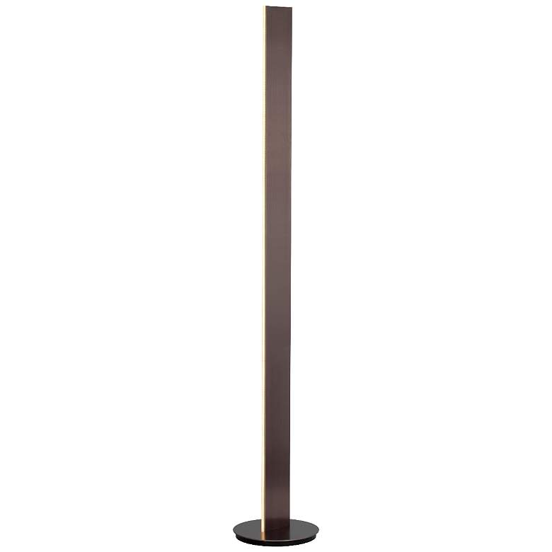 Image 1 PageOne Prometheus 59 3/4" High Deep Taupe Modern LED Floor Lamp
