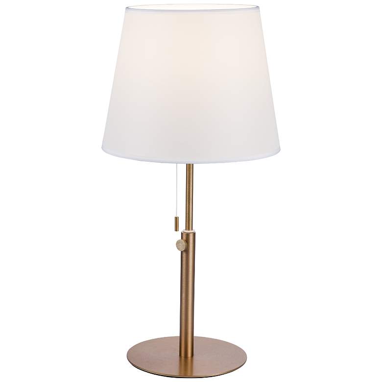 Image 1 PageOne Vera 24 1/4" High Brushed Champagne Accent Table Lamp