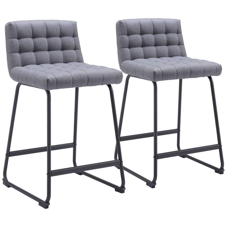 Image 1 Pago Counter Stool (Set of 2) Gray
