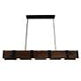 2_Pago Drum 59" Wide Black 4-Light Island Pendant more views