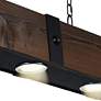 5_Pago Drum 59" Wide Black 4-Light Island Pendant more views